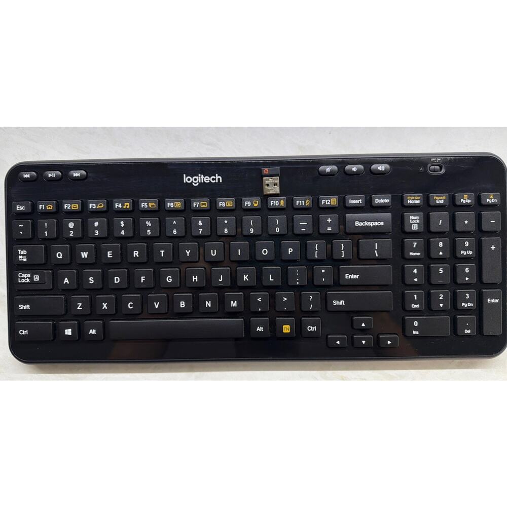 Logitech K360 Wireless Black Keyboard w/ USB Unifying Receiver Y-R0017